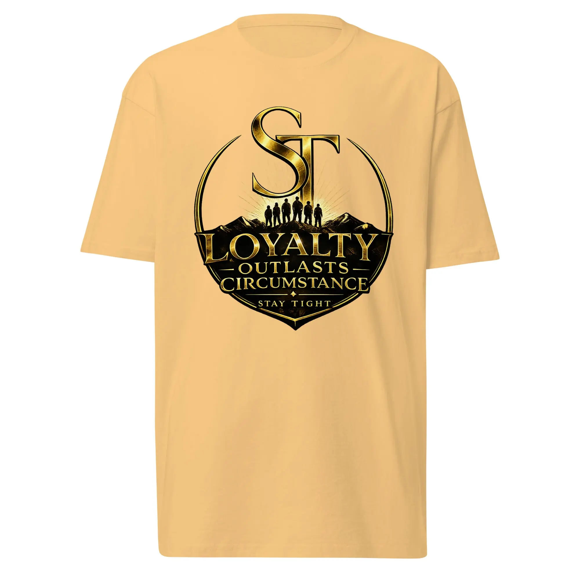 Loyalty Outlasts Circumstance Premium Heavyweight Brotherhood Graphic T-Shirt | Stay Tight