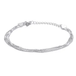 Ethereal Silver Strand Bracelet
