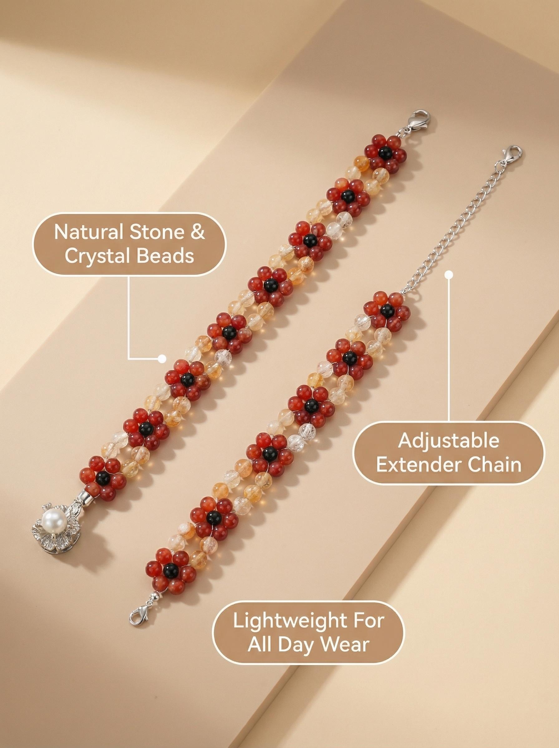 Chestnut Whisper Matching Bracelet and Pet Necklace for Cozy Home Wear