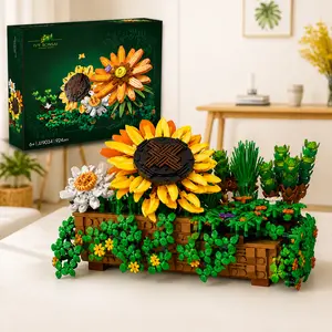 Sunflower Building Block Set, 924PCS DIY Flower Bouquet Bricks, Creative Stress Relief Toy for Adults, Unique Desktop Decor,mom birthday gift V8 Engine Mechanical Imperial Star Destroyer butter squishy Portable Vibrant Grippie Tool Mini Magnetic cat