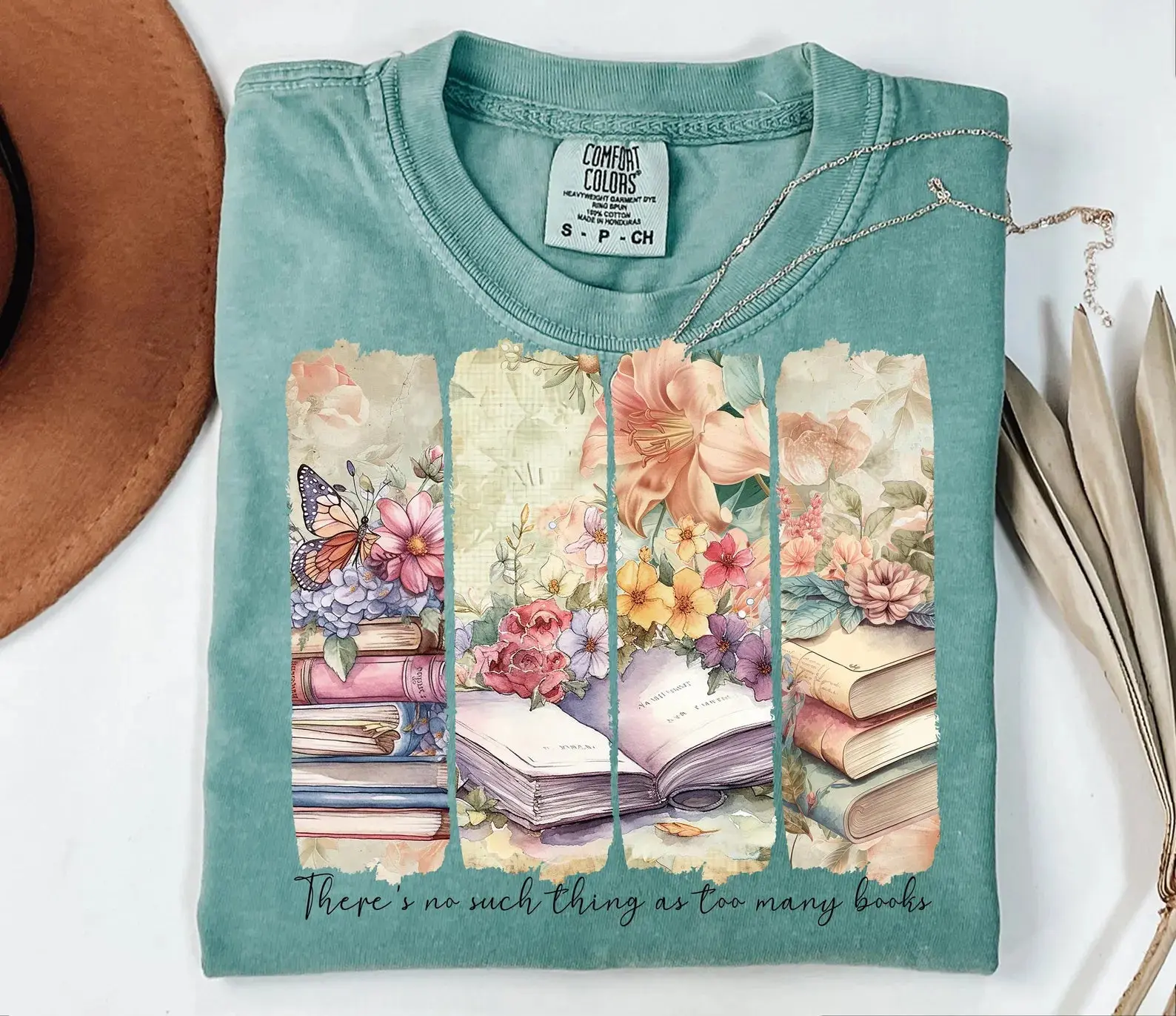 No Such Thing As Too Many Books DTF Transfers - THIS IS NOT A SHIRT