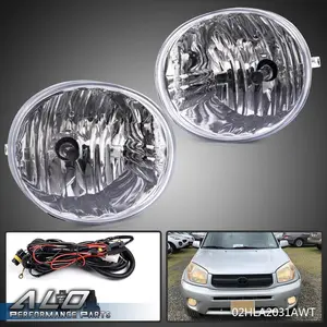 Fit For 04-05 Toyota RAV4 Factory Style 4-Door Bumper Fog Lights +Switch