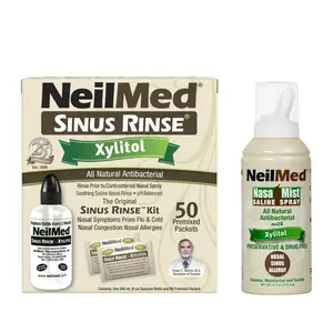 NeilMed Sinus Rinse Kit with Xylitol & NeilMed NasaMist Xylitol