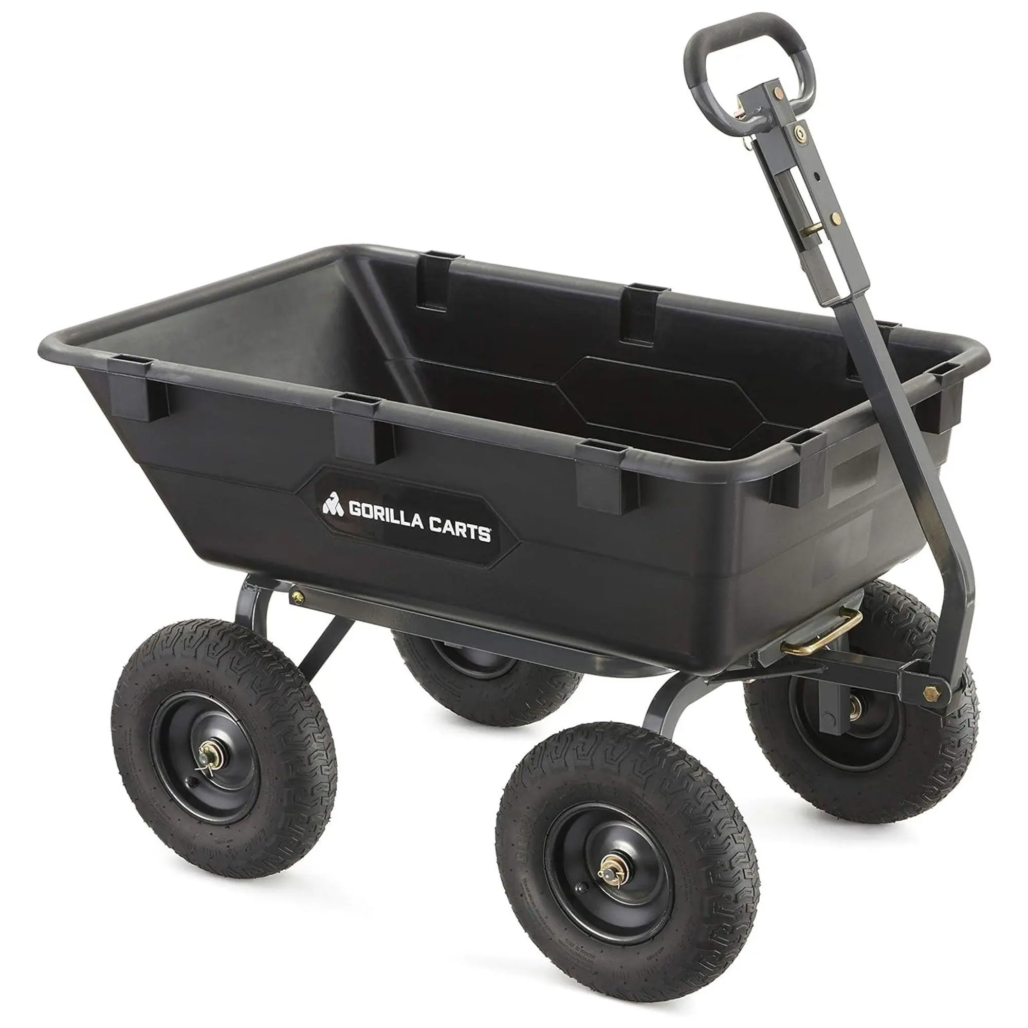Gorilla Carts Heavy Duty Poly Yard Dump Cart – 600 lb / 800 lb / 1200 lb Utility Garden Wagon Gorilla Carts Heavy Duty Poly Yard Dump Cart – 600 lb / 800 lb / 1200 lb Utility Garden Wagon