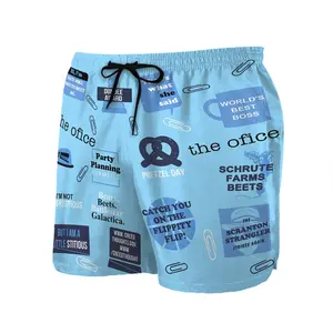Gearhumans 3D The Office Custom Beach Shorts Swim Trunk