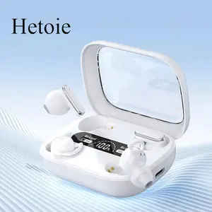 Hetoie latest 2-in-1 wireless earbuds, Wireless Earbuds Headset, four-piece set, with microphone, Hi-Fi stereo with deep bass, Type-C fast charging, auto-pairing gaming earbuds, compatible with iPhone, Android, and PC, perfect for working from home