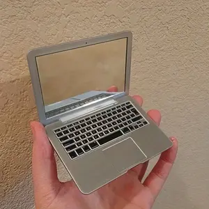 Creative Mini Laptop Mirror Makeup Mirror Portable Folding Mirror Portable Foldable Travel Hand Mirrors, Home Decorative Ornament, Travel Essential, Perfect for On-The-Go