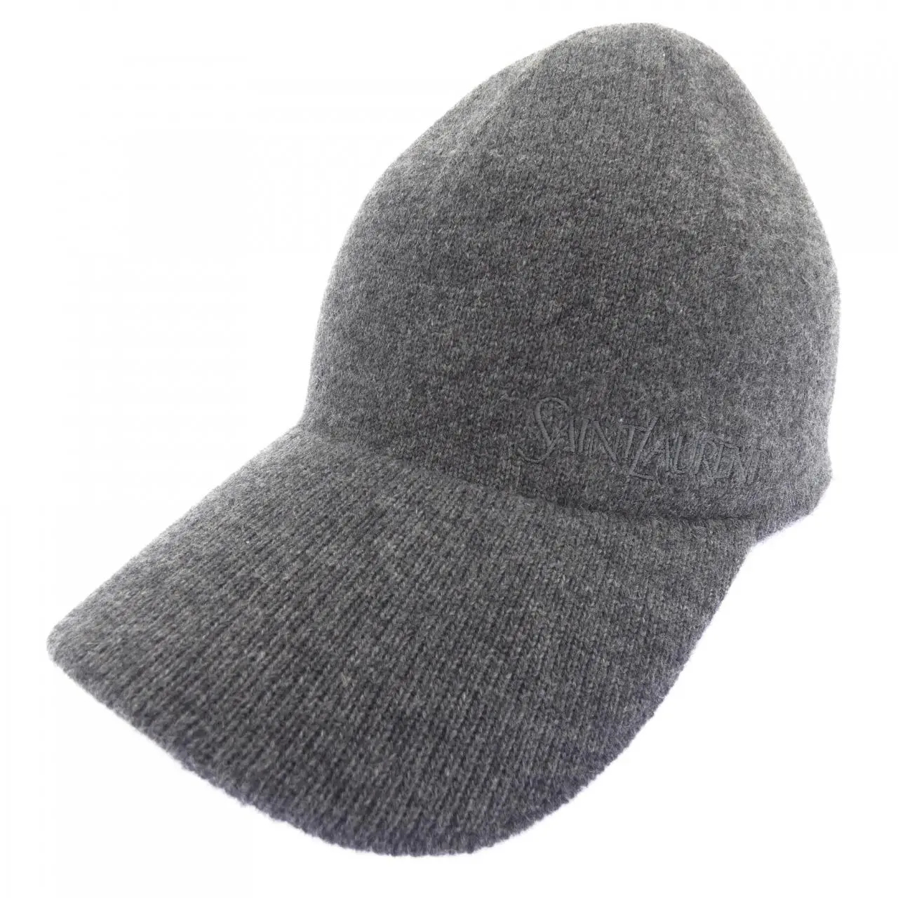 Pre-owned Yves Saint Laurent Cashmere Small Leather Goods Saint Laurent Cap