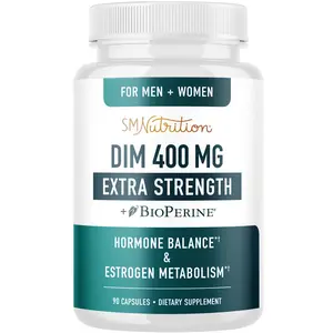 DIM Supplement 400MG Extra Strength | Menopause, Acne, Hot Flashes Relief & Antioxidant Support | 90 Capsules