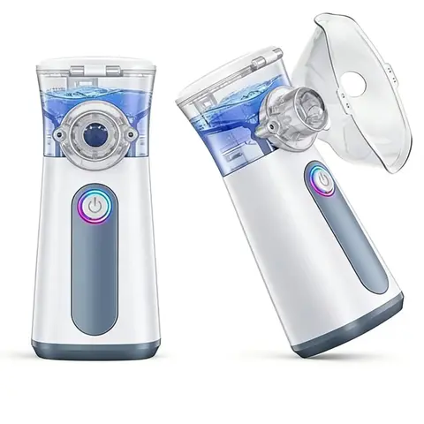 2PCS Rechargeable Handheld UltrasonicHumidifiers,Portable Cord-Free Moisturizing Devices withBuilt-In LithiumBatteries, Compact Travel Humidifier for HotelRoom & HomeDorm Personal Facial Care Essentials