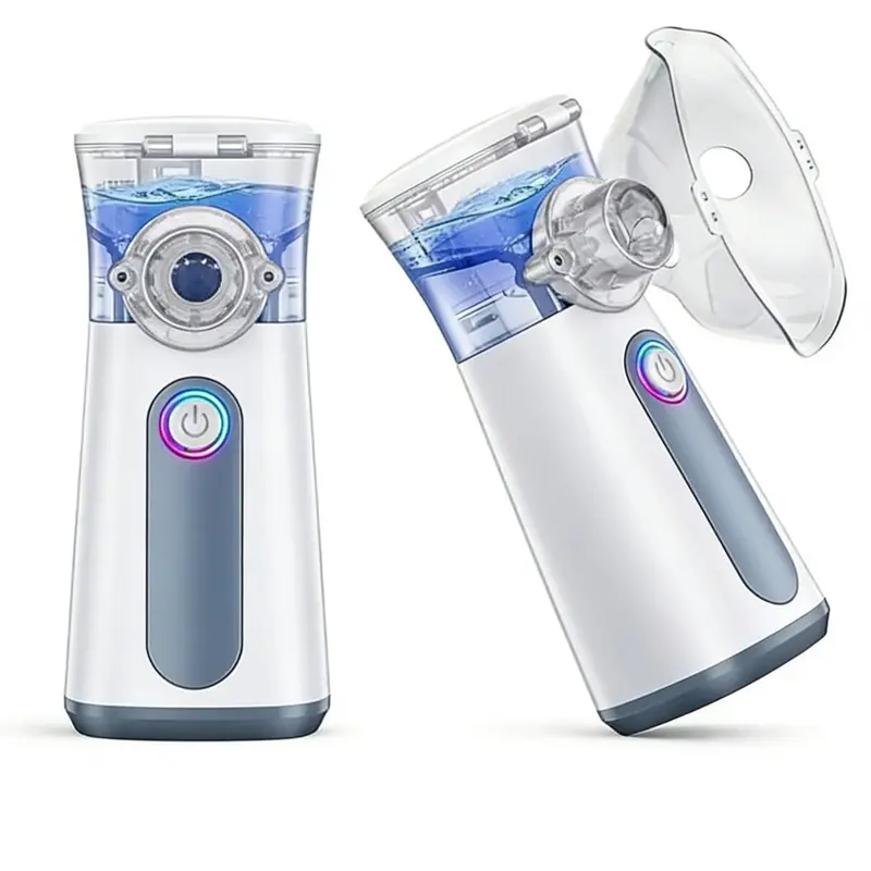 2PCS Rechargeable Handheld UltrasonicHumidifiers,Portable Cord-Free Moisturizing Devices withBuilt-In LithiumBatteries, Compact Travel Humidifier for HotelRoom & HomeDorm Personal Facial Care Essentials