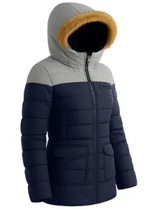 URBAN BUCK Premium Midweight Puffer Jacket Womens - Water-Repellant Bubble Down Ultra Insulated Winter Alpine Dash Women Jackets