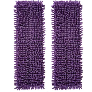 2 Pack Pet System Microfiber Sweeping Pad,  Pet Replacement Mop Pad for Bona Mop & Multi-Surface Floors, 18 Inch Washable Cleaning & Dusting Pads, Attracts & Picks Up