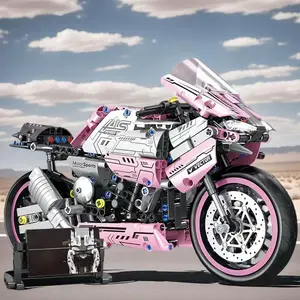 Super Motorcycle Set, Building Block Set, Building Blocks Set, ABS Material, High-End Collection Desktop Display, Perfect Christmas/Birthday Gift, 1860 Pieces