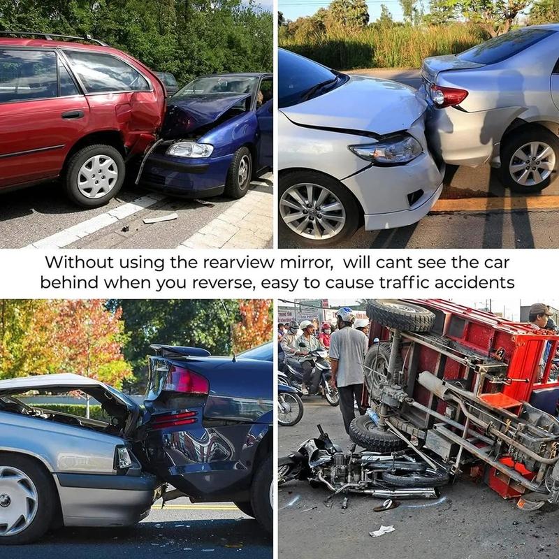 Universal Panoramic Anti-Glare Rear View Mirror - Wide Angle Clip On, Interior Blind Spot Mirrors for Car, SUV, Trucks