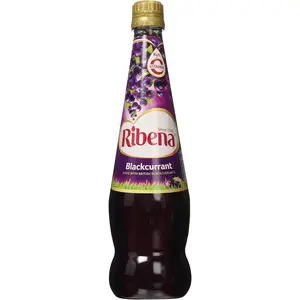 Ribena Blackcurrant Juice 850ml Bottle Rich in Vitamin C Tasty Fruity Concentrate for Delicious Drinks and Ice Pops
