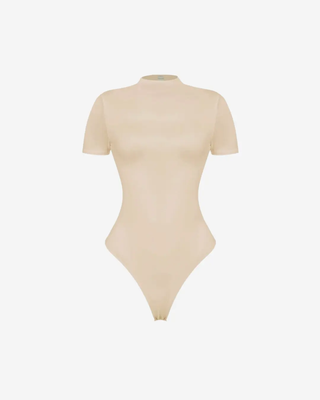 BARE NECESSITIES MOCK NECK BODYSUIT IN TAN