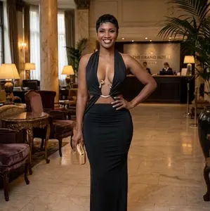 The Midnight Merlot Hardware Gown