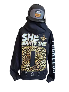 She Wants The Diesel Hoodie Leopard Edition