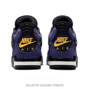 Deep Purple Black Yellow Suede Mid-Top Retro Basketball Shoe | Lakers Colorway Streetwear Sneaker
