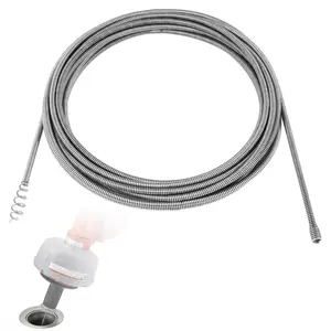 21338 Auto-Spin Replacement  for Ridgid - 1/4" x 30' Drain Snake  Compatible with K-45 Sink Machine, Professional Drain Auger for Kitchen Sinks, Tubs, Showers