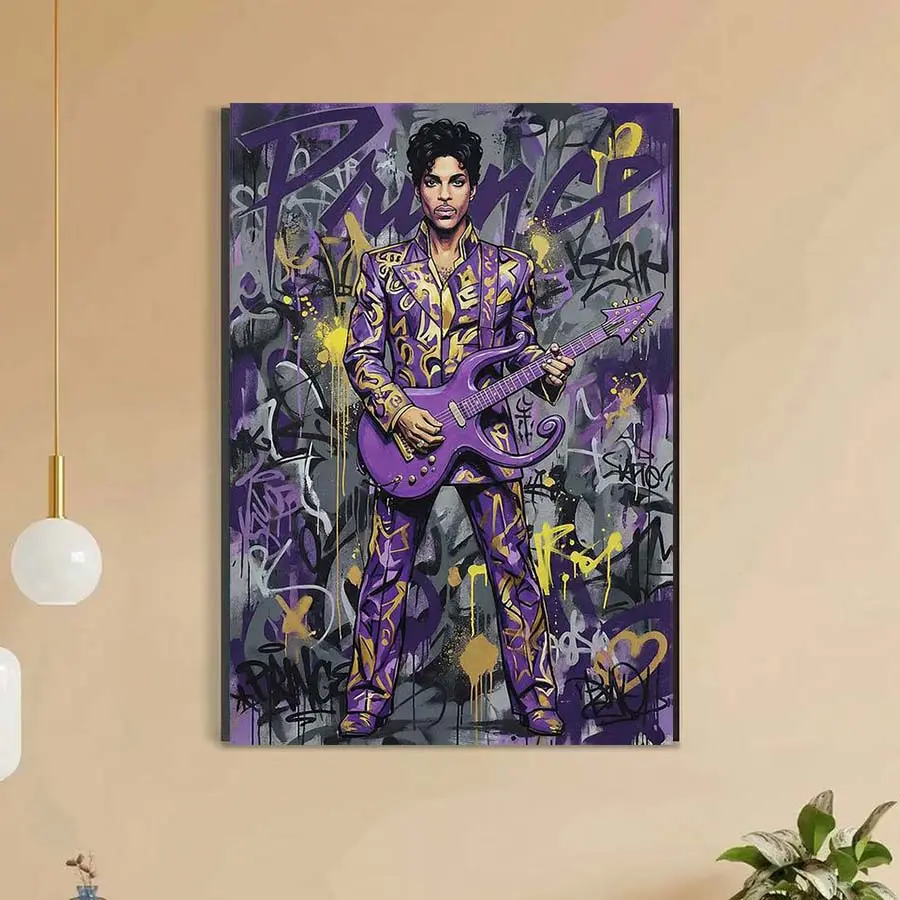 5D DIY Full Drill Round Diamond Painting - Diamond Art Kit Purple Guitar Mosaic Canvas DIY Wall Art, Home Wall Decoration, Diy Craft Supplies