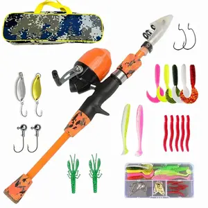 Complete Fishing Rod Set with Bait Storage Bag, Extendable Portable Fishing Pole, Beginner Fishing Equipment, Full Fishing Kit