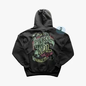 Pierce The Veil Hoodie Rock Music Hoodie Emergency Contact Collide With The Sky Pierce The Veil Merch Hooded Sweatshirt, Clothing, Sweater, Hoodie For Men, Women