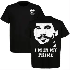 I'm In My Prime Doc Holliday Graphic 2 Sided T-Shirt, Tombstone Old West Graphic Tee, Western Cowboy Style, Full Color, Full Size