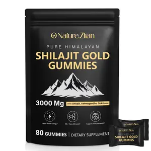ONatureZiran Shilajit Gummies – Pure Himalayan Shilajit Gold for Men & Women, with Ashwagandha, Gokshura & 85+ Minerals, 80 Gummies