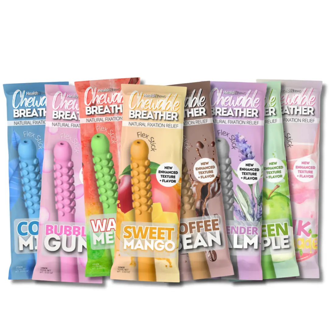 HealthChews FlexBar Essential Oil Breather Fidget | Therapeutic Wellness Healthcare Fitness Healthy Treatment