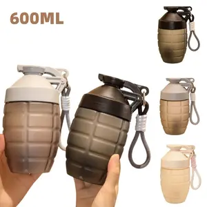 600ml Fitness Sports Water Bottle 1-2pcs Simple Shaker Cup Protein Powder Nutrition High-capacity Milkshake Mixing Cup Gym Bott