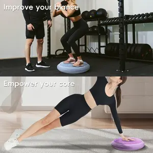 Inflatable Balance Pad, Adjustable Firmness Core & Stability Disc, Pilates Rehabilitation, Sensory Training, Ideal for Kids & Office Workers, Home Fitness Equipment