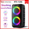 Multifunctional Portable Party Speaker with Microphone - Bluetooth Speaker, RGB LED Lights, HIFI Sound, Music-Synced Glow, for Parties, Family Gatherings, Outdoor Entertainment, Multifunctional Portable Speaker