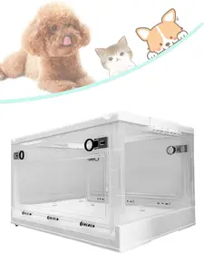 Pet Atomization Nest, Pet Incubato, Dedicated Folding Oxygen Tent, ICU Cage Cough Breathing Medical Box, Large PET Brooder Nursery with Wheels for Cough Breathing Treatment Nebulization Box-Small