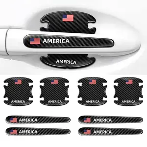 Car Door Handle Sticker Set (4/8 Pieces), Scratch Protection, Paint Protection, PVC Stickers, Prevent Surface Damage, Ultra Durable