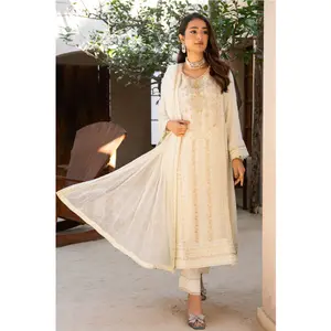 Pista Green Pakistani Suit