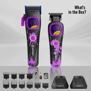 SUPRENT AcidStorm Pro Hair Clipper & Trimmer Set | 8500 RPM & Blue MIM Blades summerwins