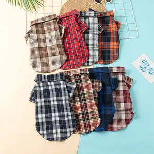 Plaid Flannel Dog Shirts | Cozy All Seasons Fashion for All Sizes (XXS-XXL) | Breathable Lining & Adjustable Fit (Photo Shoots/Hiking/Cuddle Season)
