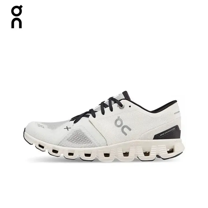 On Cloud X 4 White Black Unisex Training Running Sneakers