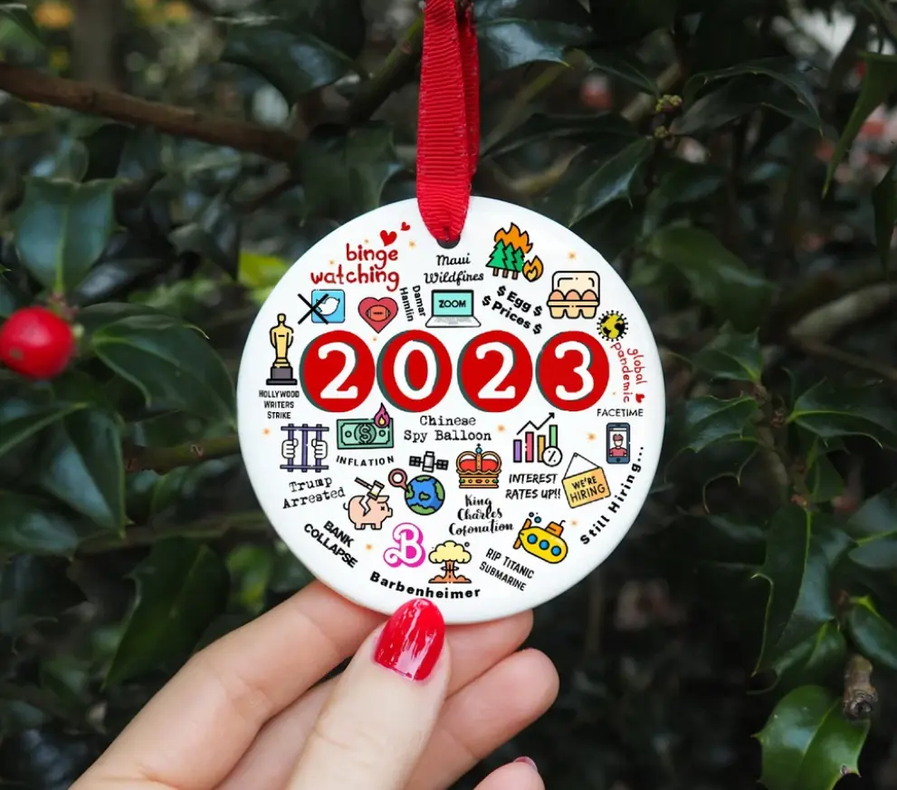 2023 Christmas Ornament, Major Events Ornament, Year to Remember Ornament, Funny 2023 Commemorative Ornament, Christmas Decor, Xmas Ornament