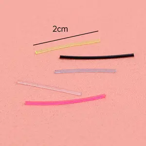 Invisible Plastic Soft Stud Earrings Hypoallergenic Simple Transparent Earring Piercing Retainer Ear Studs Pins Jewelry