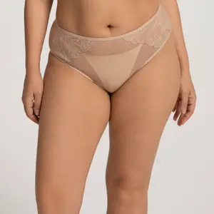 HSIA Yumi Matching Embroidered Lace Brief Breathable Mesh Comfort Fit