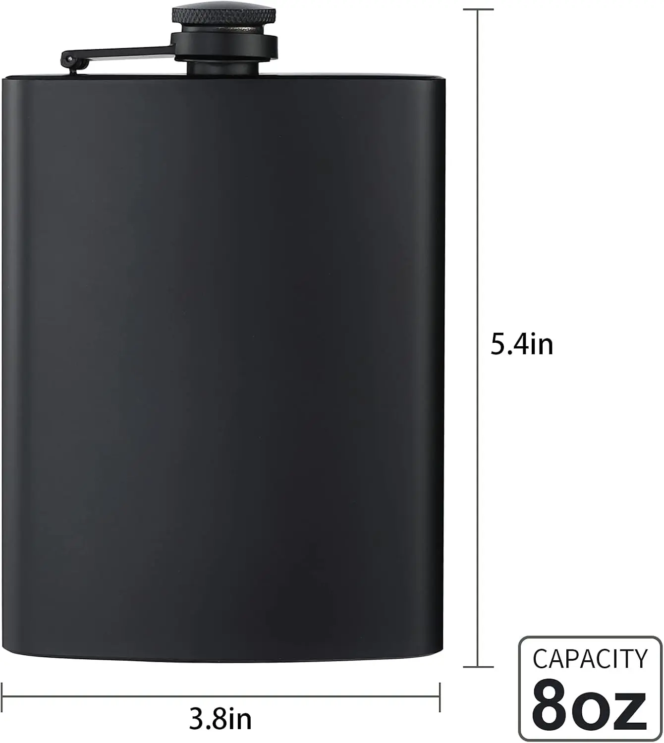 Custom Laser Engraved 8oz Flask Container Bottles Custom Laser Engraved 8oz Flask Container Bottles