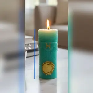 Piscis  zodiac candle