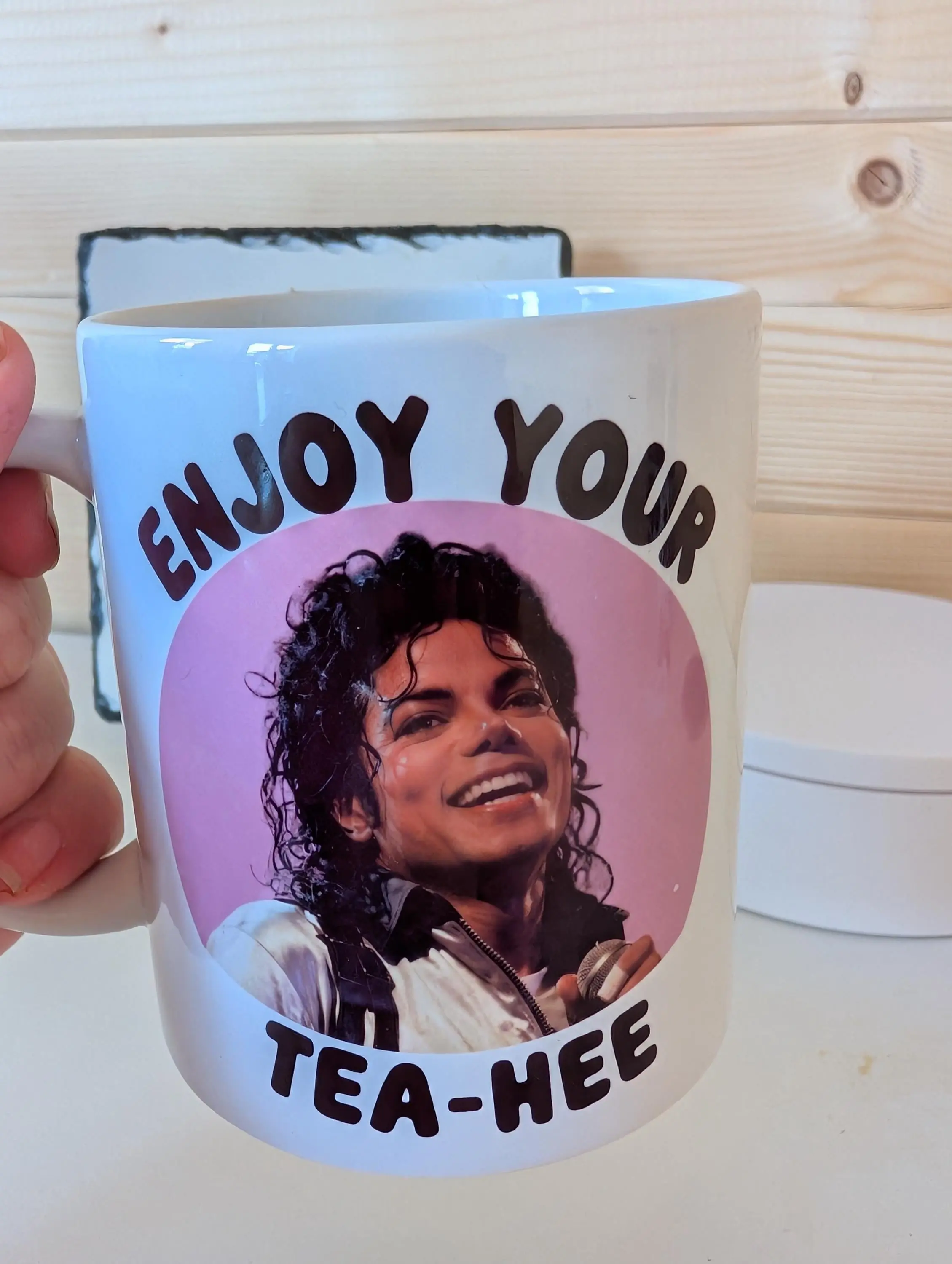 [Sale off up to 50%] Tea Hee Mug Funny Pop Icon Inspired Coffee Mug Tea Lover Gift Retro Music Fan Present  Novelty Ceramic Cup, 11oz & 15oz ceramic mug