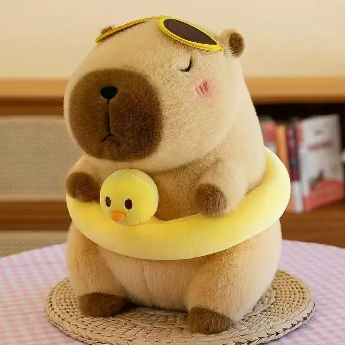 Capybara Plush SimulationCapibara Anime Fluffty Toy Cute Doll StuffedAnimals Soft Doll Plush Children Christmas Gift