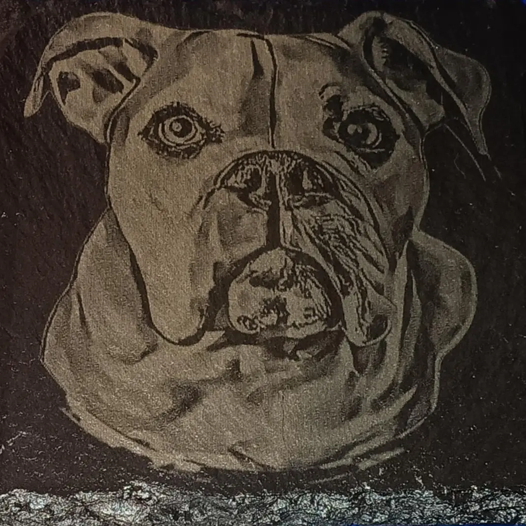 slate stone coaster with endless image posibilities