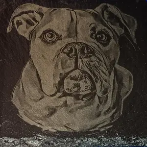 slate stone coaster with endless image posibilities