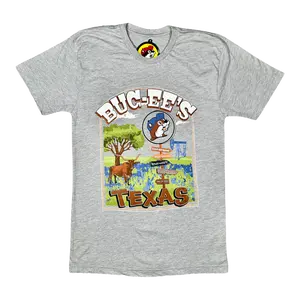 Buc-ee's Texas Graphic T-Shirt, Gray